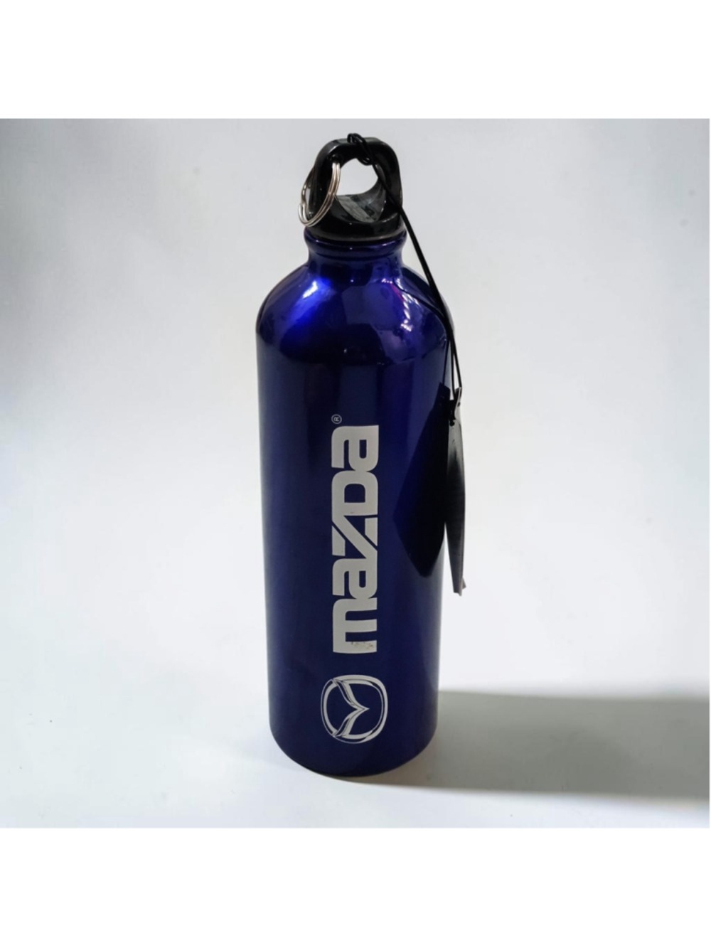 Mazda SKYACTIV Aluminum Water Bottle Blue OEM Promo NWT Car Logo Collectible